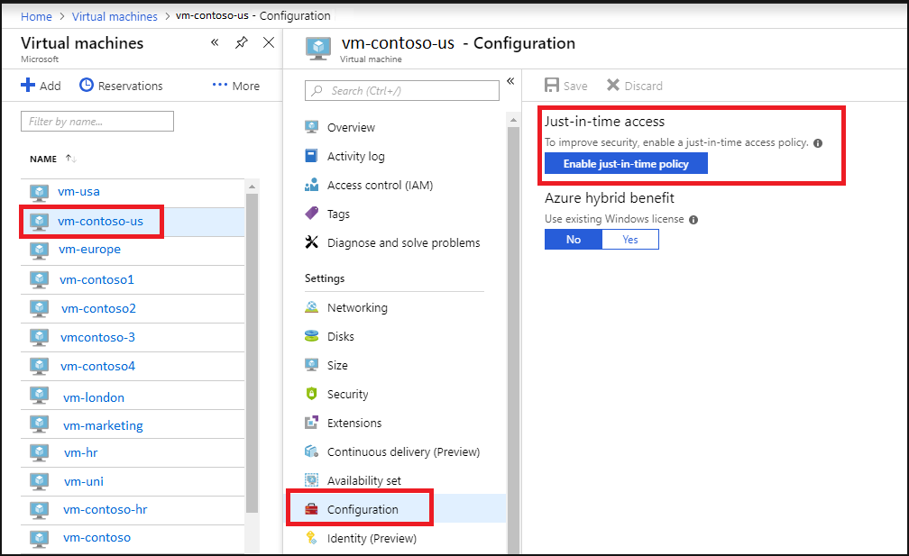 jit config in vm